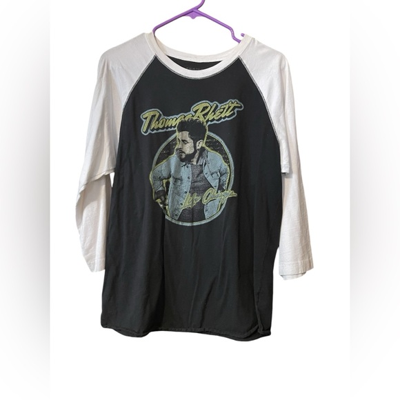 EUC Thomas Rhett baseball tee with 3/4 sleeve - Picture 1 of 4